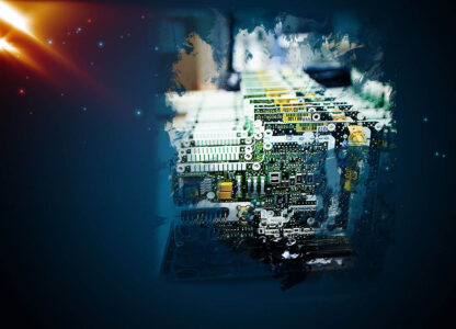 Montage circuits électroniques avec espace texte - Sélection d'images stock de qualité à prix budget.