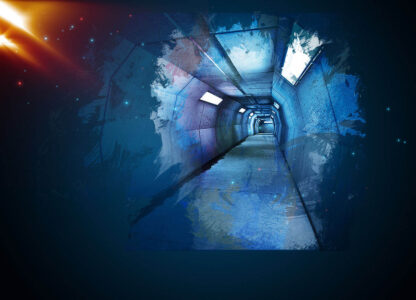 Montage tunnel piétonnier avec espace texte - Sélection d'images stock de qualité à prix budget.