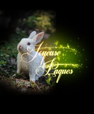 Joyeuse Pâques et Lapin Blanc 1 - Sélection d'images stock de qualité à prix budget.