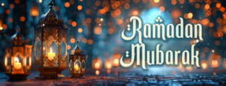 Bannière Ramadan Mubarak - Mois sacré