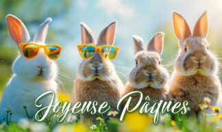 Joyeuse Pâques - Lapins comiques